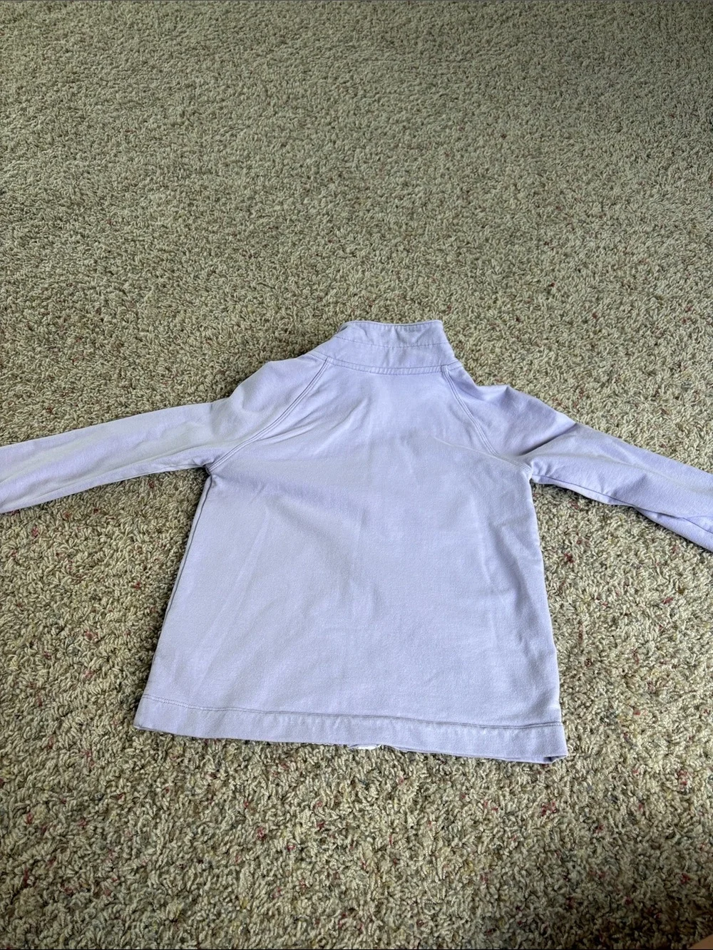 Lilly Pulitzer Girls' Lace-Trim Zip Front Top - Light Lavender